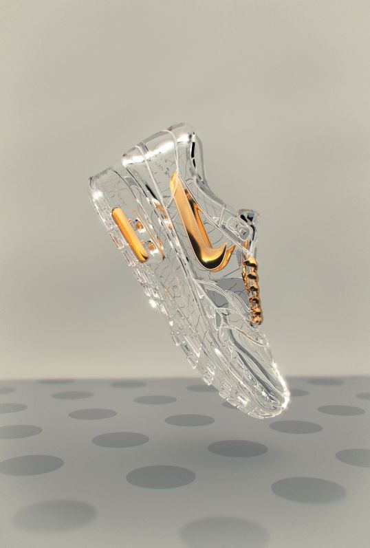 glass sneakers